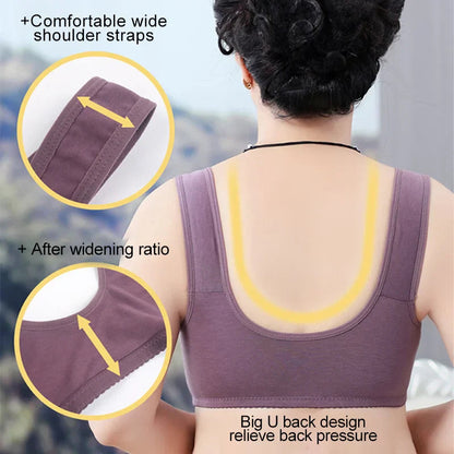 New Anti Sagging Front Open Cooling Cotton Bra